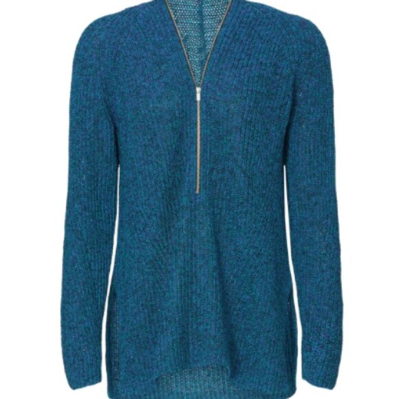 Proenza Schouler White Label Novelty Remix Zip Sweater - Size L - Picture 2 of 11